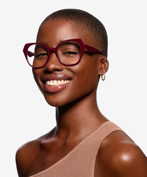 Noma Burgundy AcetateEyeglass Frames for Women from EyeBuyDirect