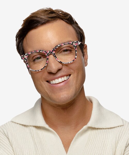 Topic Fleuries AcétateMontures de lunettes de vue pour Hommes d'EyeBuyDirect