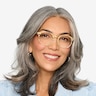 Enjoy Clear Gold AcetateEyeglass Frames for Women from EyeBuyDirect