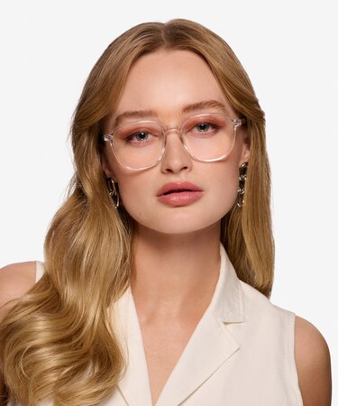 Clear Gold Stage -  Acetate Eyeglasses