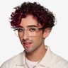 Stage Clear Teal AcetateEyeglass Frames for Men from EyeBuyDirect