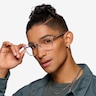 Zesty Clear Silver AcetateEyeglass Frames for Men from EyeBuyDirect