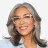 Acoustic Clear Gold AcetateEyeglass Frames for Women from EyeBuyDirect