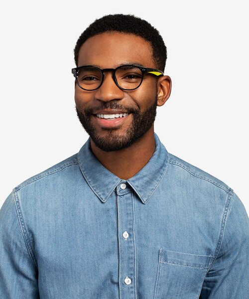 Trinity Blue Tortoise PlasticEyeglass Frames for Men from EyeBuyDirect