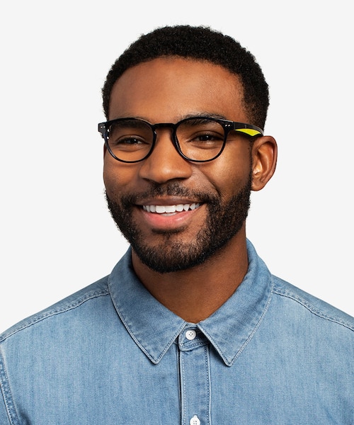Trinity Blue Tortoise PlasticEyeglass Frames for Men from EyeBuyDirect