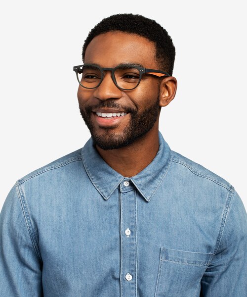 Trinity Matte Olive PlasticEyeglass Frames for Men from EyeBuyDirect