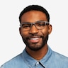 Icarus Matte Gray PlasticEyeglass Frames for Men from EyeBuyDirect
