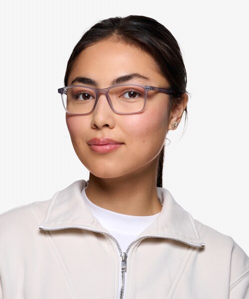 Platform Gray PlasticEyeglass Frames for Women from EyeBuyDirect