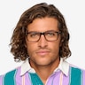 Maestro Black Red AcetateEyeglass Frames for Men from EyeBuyDirect
