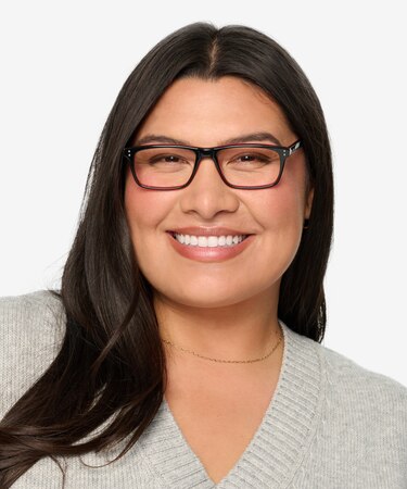 Black Red Maestro -  Acetate Eyeglasses