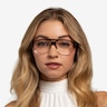 Volt Brown Striped AcetateEyeglass Frames for Women from EyeBuyDirect