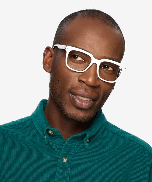 Ursus White Black AcetateEyeglass Frames for Men from EyeBuyDirect