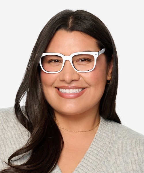 Ursus White Black AcetateEyeglass Frames for Women from EyeBuyDirect