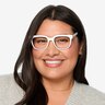 Ursus White Black AcetateEyeglass Frames for Women from EyeBuyDirect