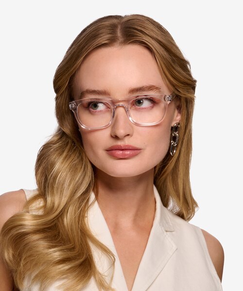 Smoky Clear AcetateEyeglass Frames for Women from EyeBuyDirect
