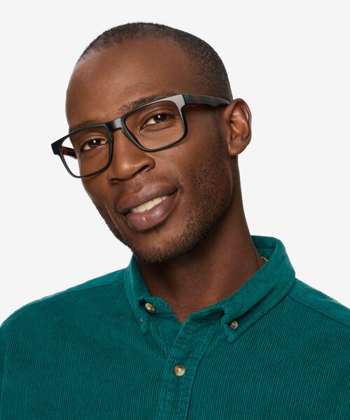 Terrain Black Tortoise PlasticEyeglass Frames for Men from EyeBuyDirect