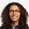 Alder Matte Black PlasticEyeglass Frames for Men from EyeBuyDirect
