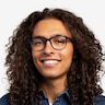 Alder Clear Blue Eco-friendlyEyeglass Frames for Men from EyeBuyDirect