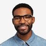 Oakwood Black PlasticEyeglass Frames for Men from EyeBuyDirect