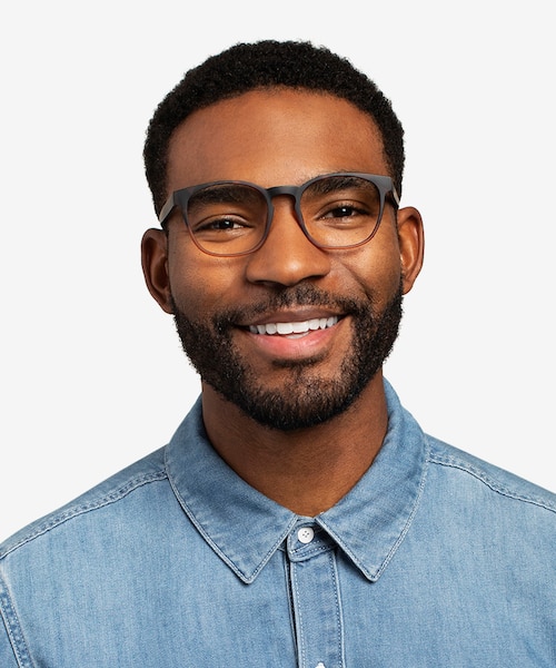 Oakwood Matte Tortoise Brown PlasticEyeglass Frames for Men from EyeBuyDirect