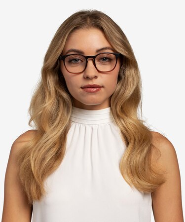 Matte Tortoise Brown Oakwood -  Plastic Eyeglasses