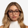 Oakwood Matte Tortoise Brown Eco-friendlyEyeglass Frames for Women from EyeBuyDirect