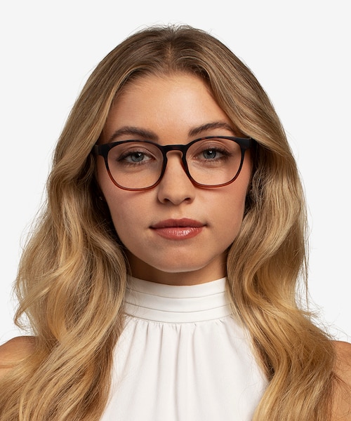 Oakwood Matte Tortoise Brown PlasticEyeglass Frames for Women from EyeBuyDirect