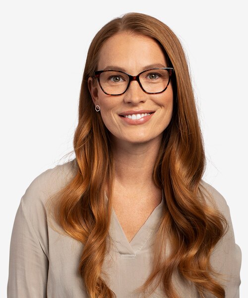 Almond Écailles PlastiqueMontures de lunettes de vue pour Femmes d'EyeBuyDirect