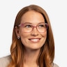 Almond Clear Pink PlasticEyeglass Frames for Women from EyeBuyDirect