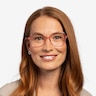 Arolla Clear Nude PlastiqueMontures de lunettes de vue pour Femmes d'EyeBuyDirect