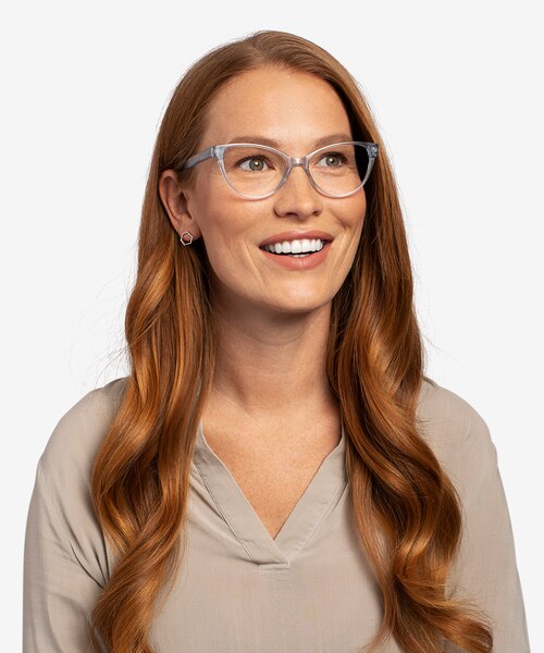 Lantana Clear PlasticEyeglass Frames for Women from EyeBuyDirect