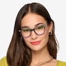 Dotti Blue Gold AcetateEyeglass Frames for Women from EyeBuyDirect