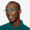 Skyglow Aqua PlasticEyeglass Frames for Men from EyeBuyDirect