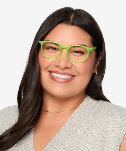 Skyglow Green PlasticEyeglass Frames for Women from EyeBuyDirect