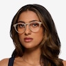 Moonlight Matte Clear PlasticEyeglass Frames for Women from EyeBuyDirect