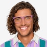Lunar Gaze Purple PlasticEyeglass Frames for Men from EyeBuyDirect