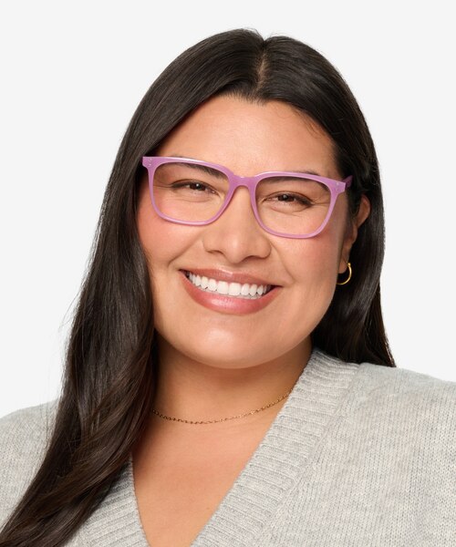 Lunar Gaze Purple PlasticEyeglass Frames for Women from EyeBuyDirect
