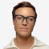 Coqueline Clear Blue AcetateEyeglass Frames for Men from EyeBuyDirect