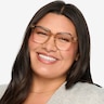 Hadley Champagne Gold AcétateMontures de lunettes de vue pour Femmes d'EyeBuyDirect
