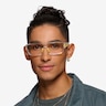 Weld Clear Yellow PlasticEyeglass Frames for Men from EyeBuyDirect