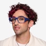 Molten Navy Gray PlasticEyeglass Frames for Men from EyeBuyDirect