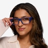 Molten Navy Gray PlasticEyeglass Frames for Women from EyeBuyDirect