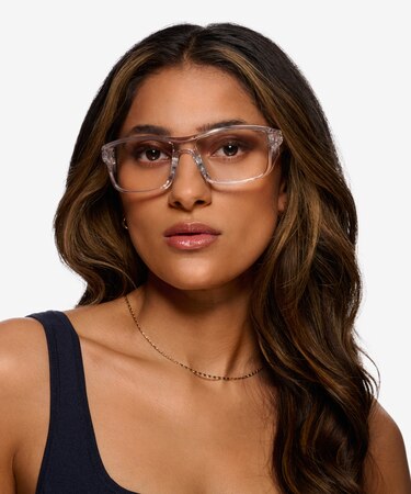 Clear Gray Molten -  Plastic Eyeglasses