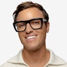 Planetary Black Gray AcetateEyeglass Frames for Men from EyeBuyDirect