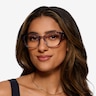 Vivi Clear Gray Floral AcetateEyeglass Frames for Women from EyeBuyDirect