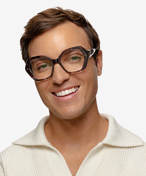 Adira Blue Tortoise AcetateEyeglass Frames for Men from EyeBuyDirect