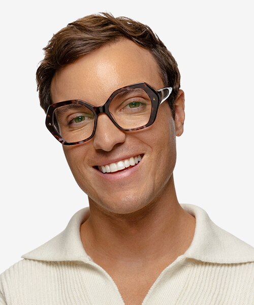Adira Blue Tortoise AcetateEyeglass Frames for Men from EyeBuyDirect