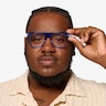 Chet Transparent Blue AcetateEyeglass Frames for Men from EyeBuyDirect