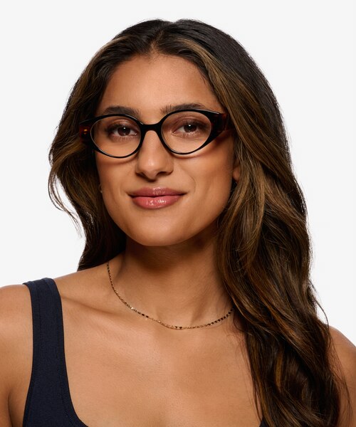 Vesta Black Tortoise AcetateEyeglass Frames for Women from EyeBuyDirect