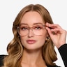 Rima Tortoise Clear AcetateEyeglass Frames for Women from EyeBuyDirect